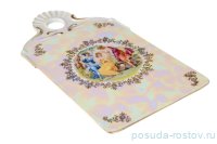 Доска для нарезки 24 см &quot;Корона /Мадонна перламутр&quot; / 042499