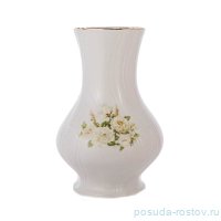 Ваза для цветов 23 см &quot;Бернадотт /Белые розы /золото&quot; / 166537