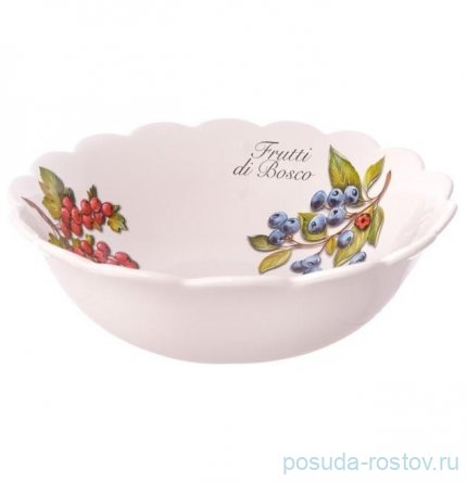 Блюдо 30 см круглое глубокое &quot;Artigianato ceramico /Лесные ягоды&quot; / 348552