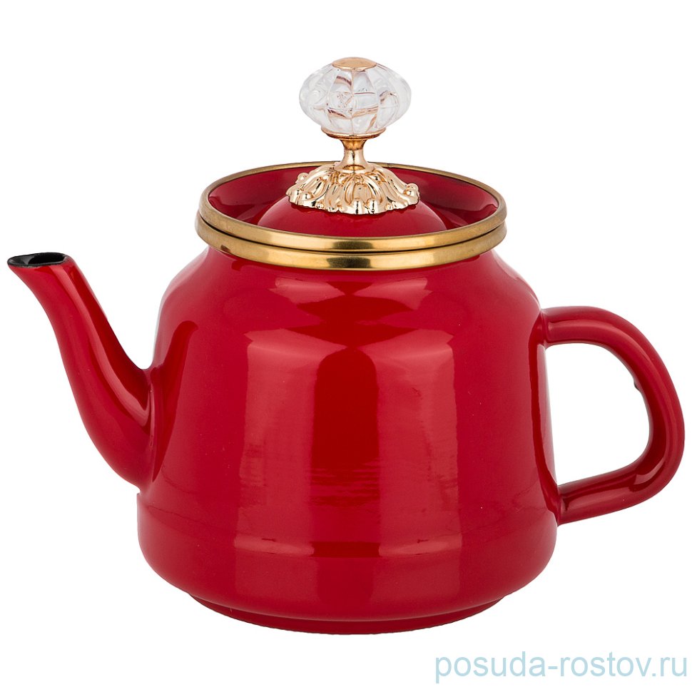 Чайник 1 л эмалированный алый "agness /тюдор" / 206174 Чайник 1 л эмалированный алый "agness /тюдор" / 206174