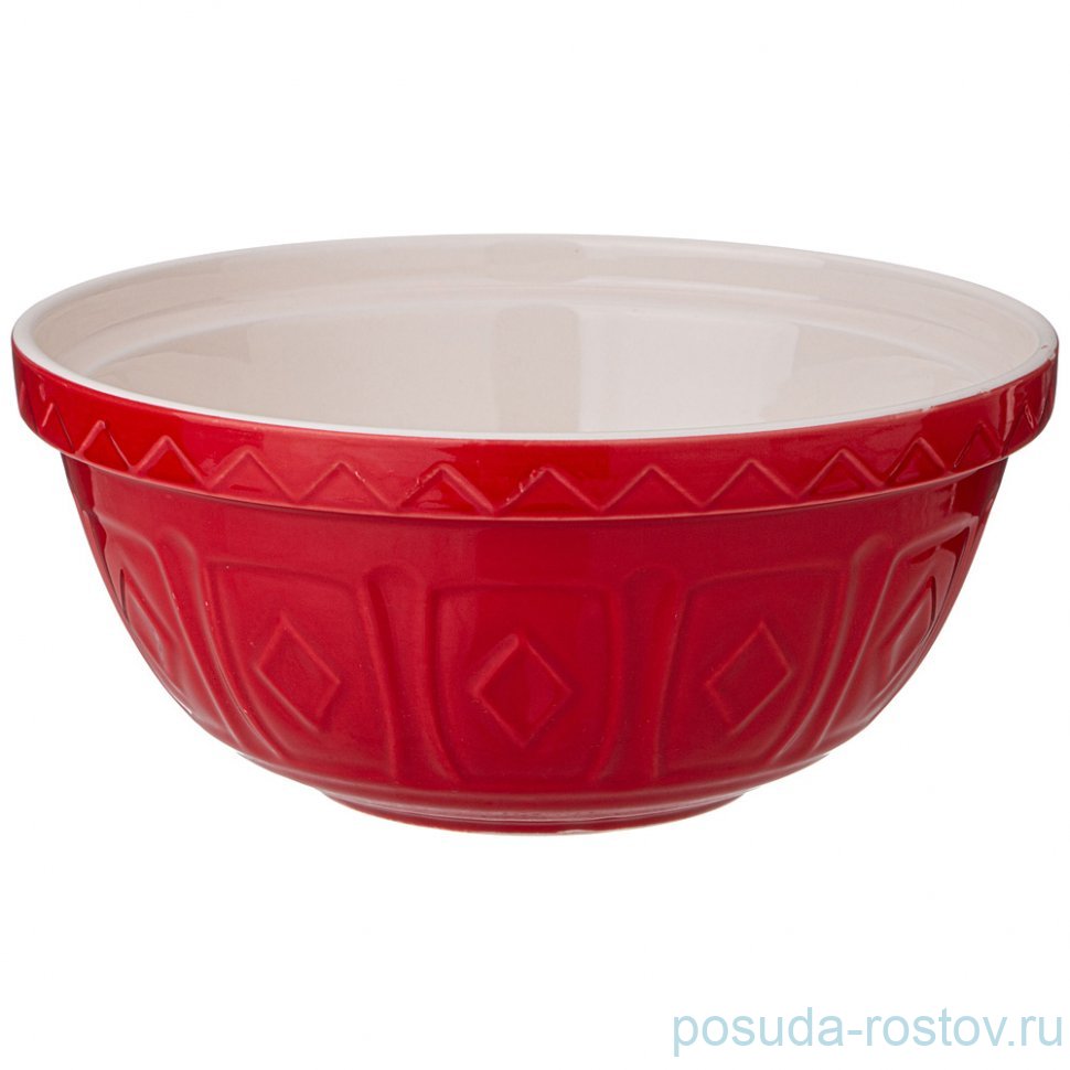 Салатник для смешивания и сервировки lefard kitchen passion 25 см красная / 348727