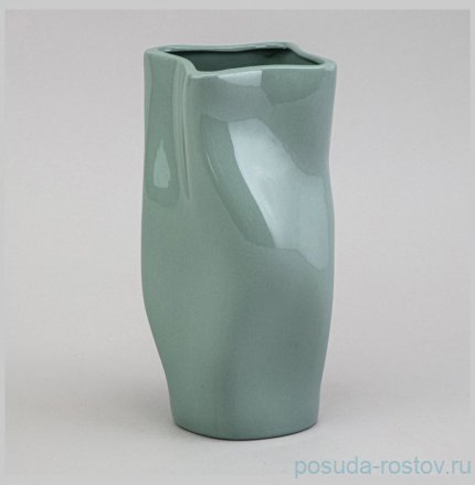 Ваза 11*11*21см цвет: мятный / 360767
