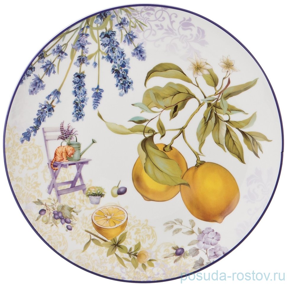 Тарелки 25 см 2 шт "Прованс /Лимоны" / 200898