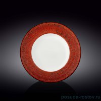 Тарелка 25,5 см глубокая красная &quot;Splash&quot; / 261408