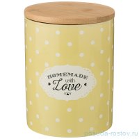 Банка для сыпучих продуктов 750 мл 10 х 14 см &quot;Милый прованс /Жёлтый&quot; / 207038
