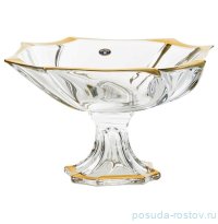 Ваза для фруктов 33 см н/н &quot;Нептун /Матовое золото&quot; AS Crystal / 236486