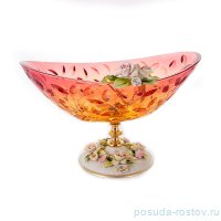 Ваза для фруктов н/н &quot;Розаперла /Жасмин /Янтарно-красная /Цветок&quot; / 133733