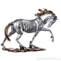 Фигурка 35 х 27 см &quot;Конь&quot; /серебро / 270289