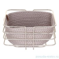 Хлебница квадратная серая с кремовым YLC Home / 345506