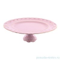 Блюдо 39 см овальное н/н &quot;Соната /Розовый цветок&quot; розовая / 149801