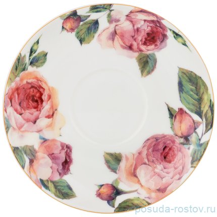 Набор чайных пар 330 мл 6 шт белые &quot;Винтаж&quot; / 202736