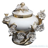 Фруктовница 34 см н/н  с крышкой (подарочная упаковка) / 356679