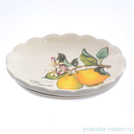 Дуршлаг 23 х 18 см &quot;Artigianato ceramico /Лимоны&quot; / 156780