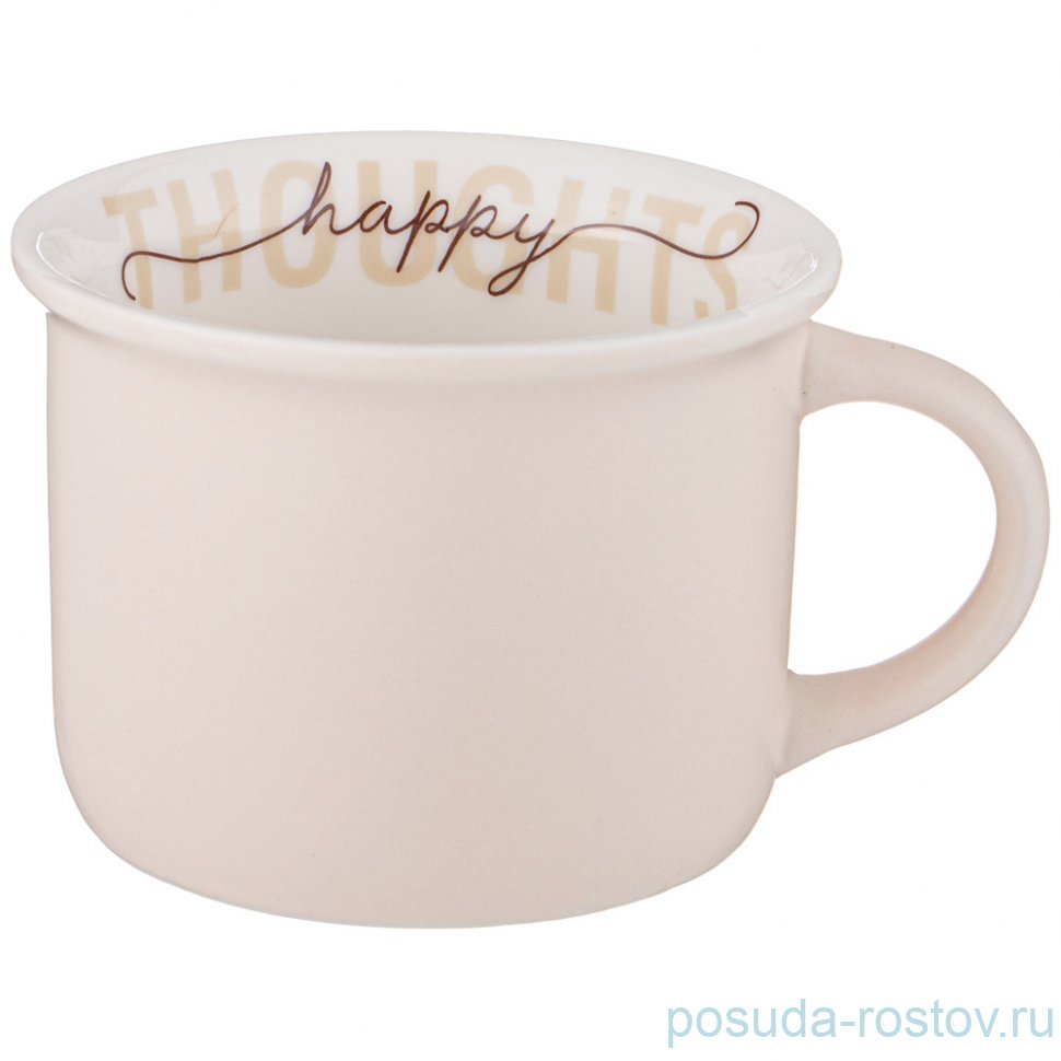 Кружка 160 мл бежевая "Break time" / 339664