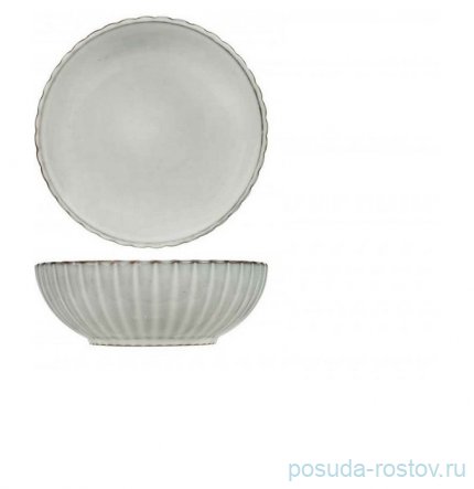 Тарелка 20,5 см глубокая &quot;Concha Grey&quot; / 309622