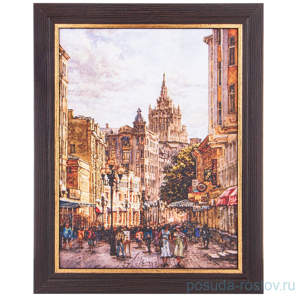 Картина 30 х 40 см "Города" /рамка венге с золотом / 275127