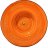 Тарелка 25,5 см глубокая оранжевая &quot;Spiral&quot; / 261580