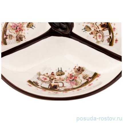 Менажница 22 х 7,5 см с ручкой &quot;coffee&quot; / 190273