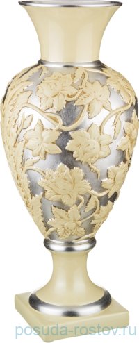Ваза для цветов 68 см н/н &quot;Millennio /Цветы на платине&quot; / 189912