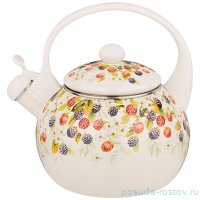 Чайник 2,2 л эмалированный со свистком &quot;ежевика&quot; / 270673