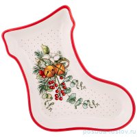 Блюдо 21 х 15,5 х 3 см Сапожок &quot;Celebration&quot; / 270726