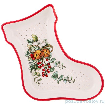 Блюдо 21 х 15,5 х 3 см Сапожок &quot;Celebration&quot; / 270726