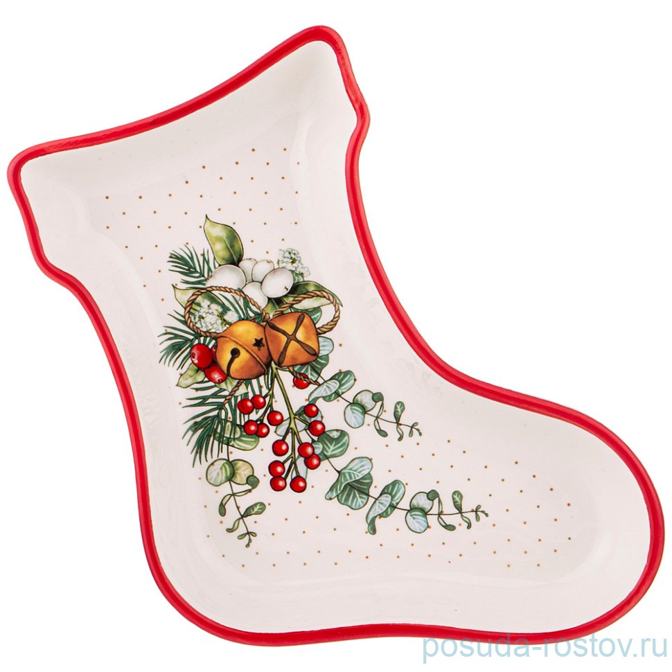 Блюдо 21 х 15,5 х 3 см Сапожок "Celebration" / 270726