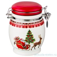 Банка для сыпучих продуктов 700 мл &quot;оленья упряжка&quot; / 190331