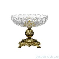 Фруктовница 23 см н/н &quot;Проусек /Хрусталь&quot; бронза h-20 см / 087666