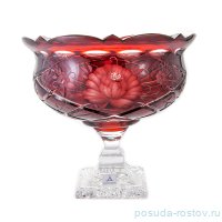 Ваза для фруктов 24 см н/н &quot;Роза /Рубин&quot; / 155444