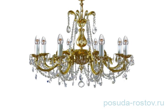 Люстра 8 рожковая хрусталь /бронза Royal "Роял" / 045553 Люстра 8 рожковая хрусталь /бронза Royal "Роял" / 045553
