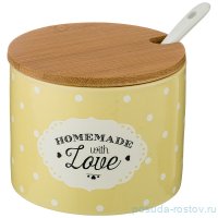 Банка для сыпучих продуктов 240 мл 9 х 7,5 см &quot;Милый прованс /Жёлтый&quot; / 206997
