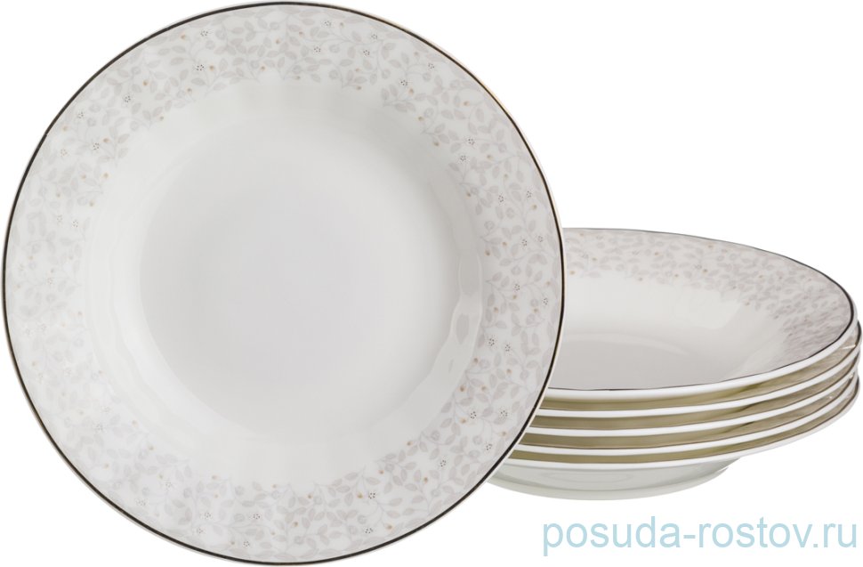 Набор тарелок 21 см 6 шт глубокие "вивьен" / 262802