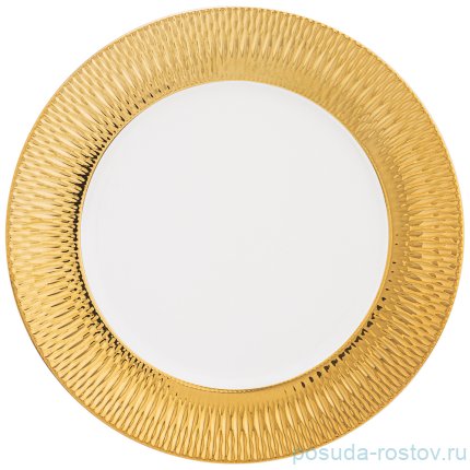 Тарелка 22 см 1 шт &quot;crocus /золотая&quot; / 235741