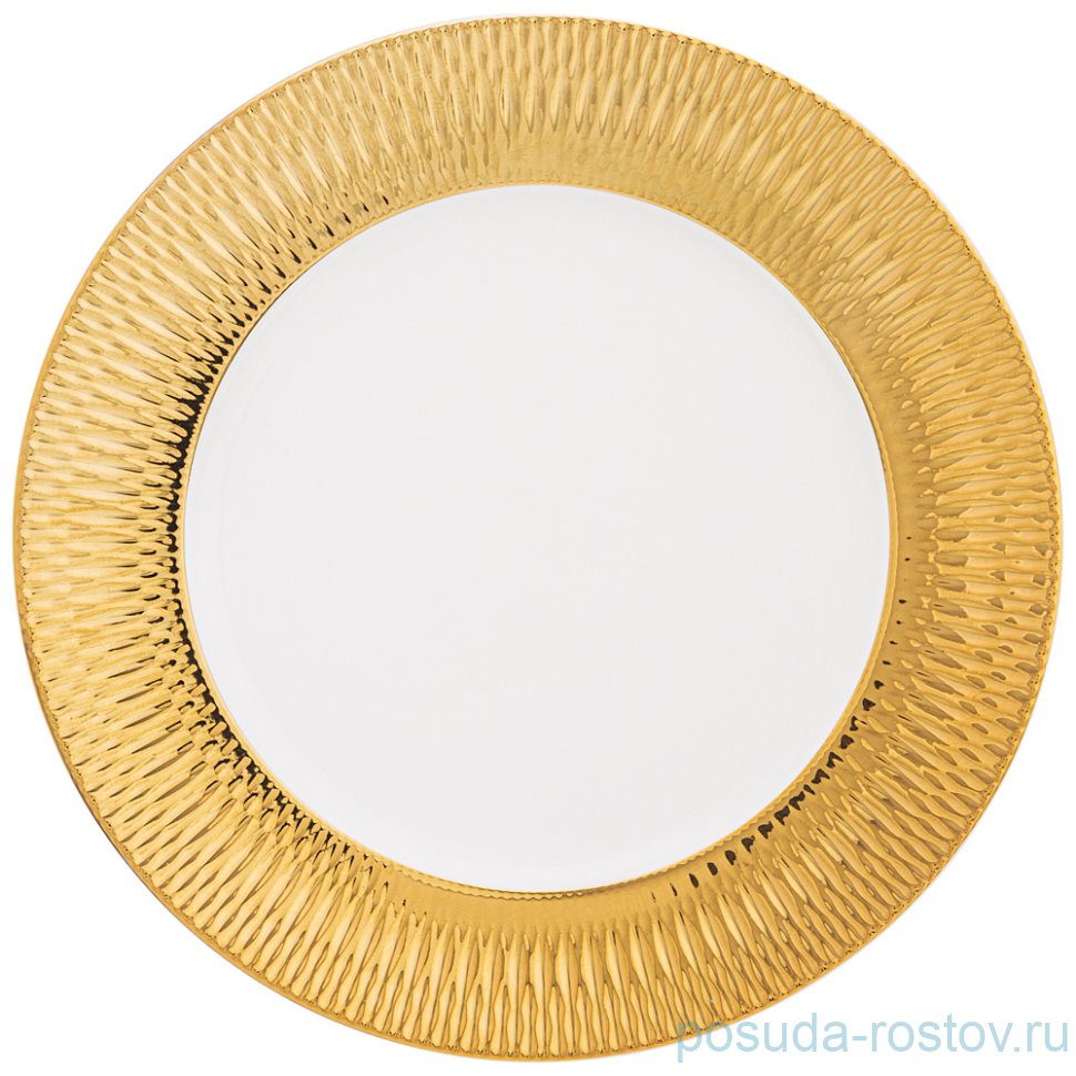 Тарелка 22 см 1 шт "crocus /золотая" / 235741