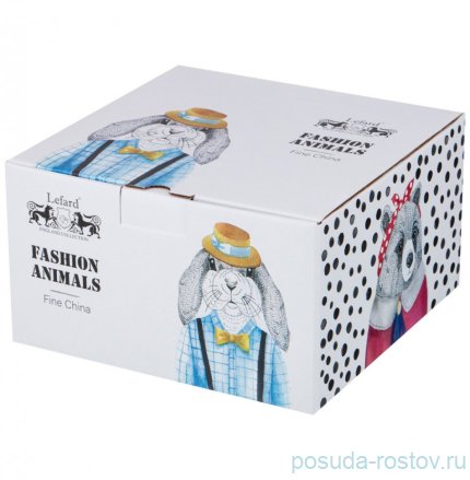 Чайная пара 450 мл 1 шт &quot;Fashion Animals /Медведица&quot; / 213577