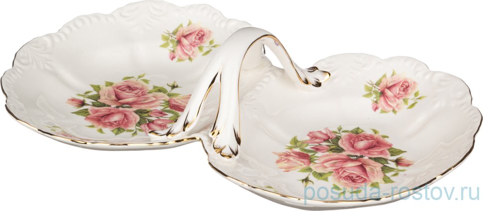 Менажница 2-х секционная 28 х 18 см "Жаклин" / 186455