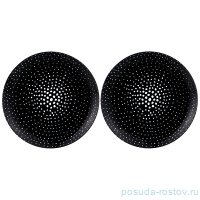 Набор тарелок 25,5 см 2 шт чёрные &quot;Fashion Queen&quot;  / 190526