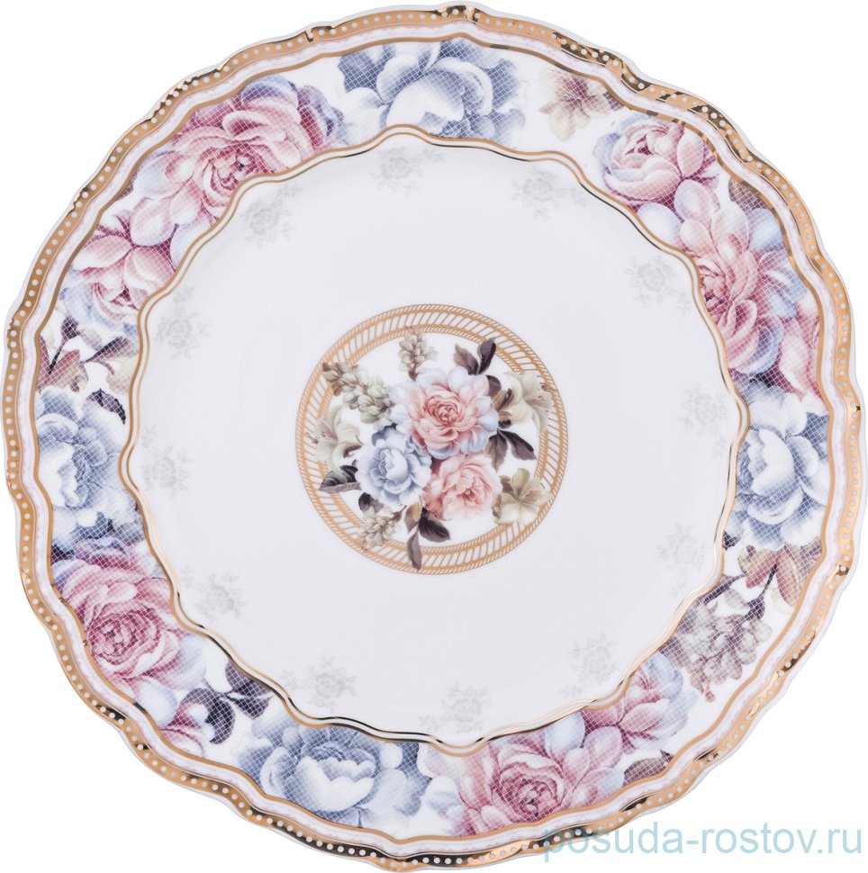 Набор тарелок 20,5 см 6 шт "Пудровый шлейф" / 192392