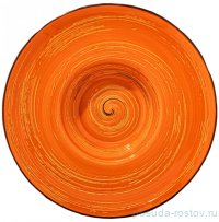 Тарелка 24 см глубокая оранжевая &quot;Spiral&quot; / 261581