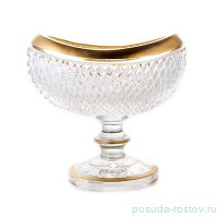 Конфетница 15,5 см н/н Ладья &quot;Фелиция /Хрусталь матовое золото&quot; / 151572