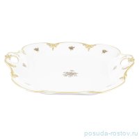 Блюдо 32 см квадратное &quot;Корона /Золотая роза&quot; / 212725
