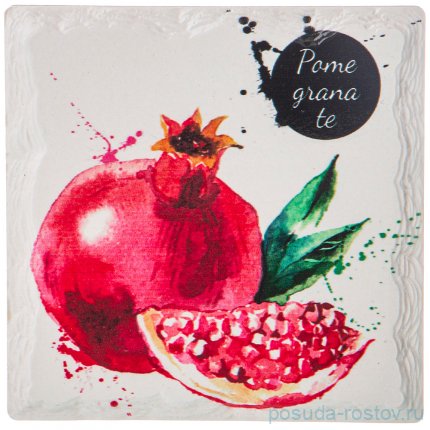 Подставка под горячее 10 х 10 см &quot;гранат&quot; / 224788