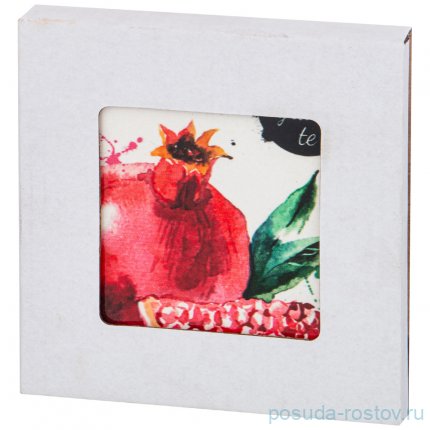 Подставка под горячее 10 х 10 см &quot;гранат&quot; / 224788