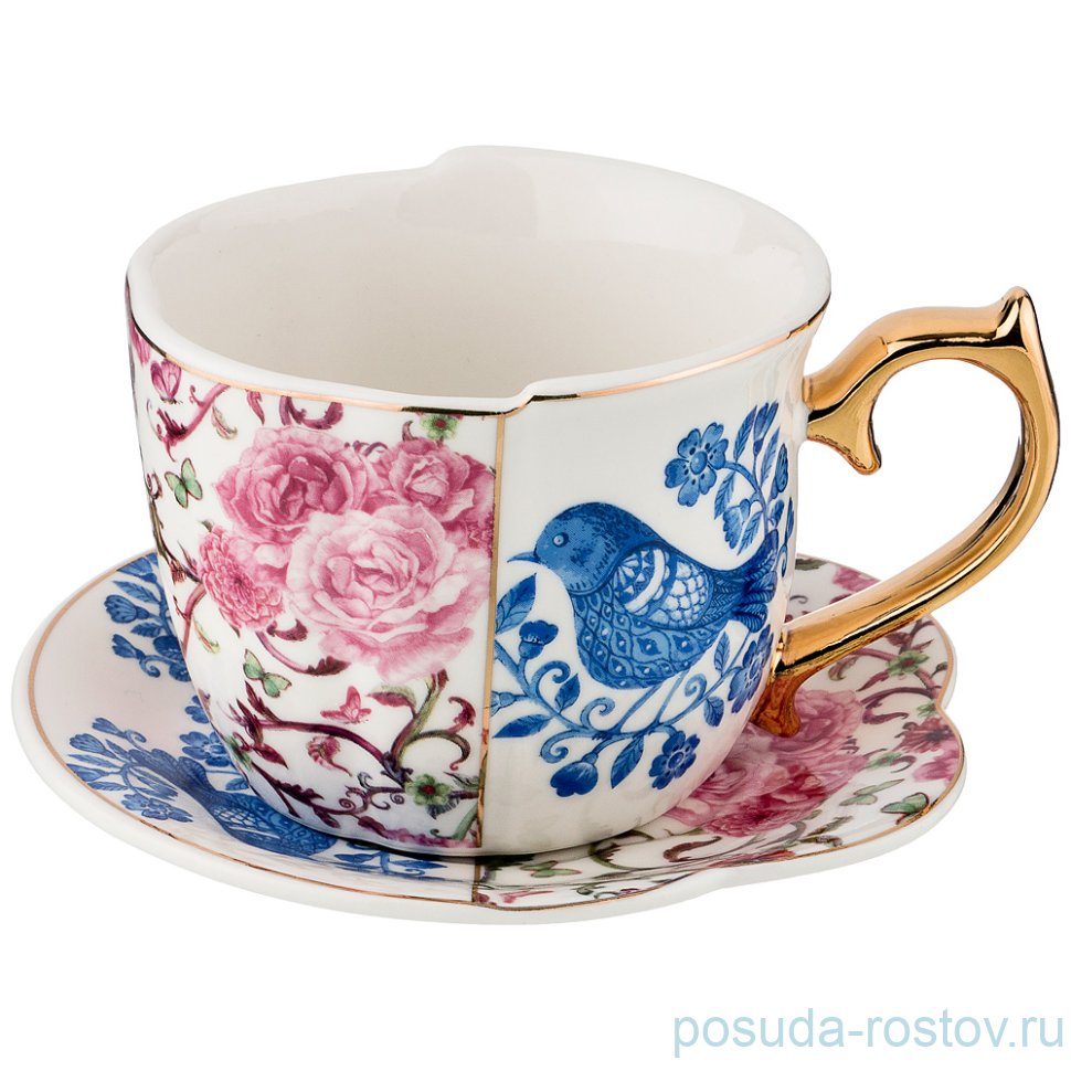 Чайная пара 300 мл 1 шт "дуэт /цветы и птица" / 186920 Чайная пара 300 мл 1 шт "дуэт /цветы и птица" / 186920