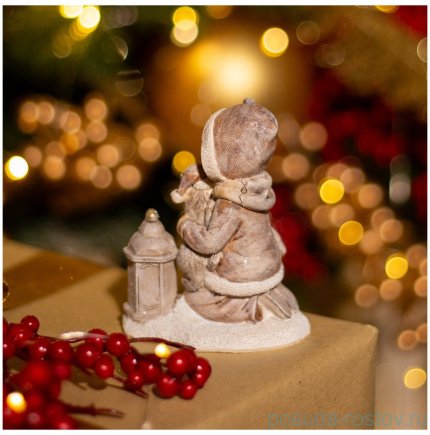 Статуэтка 7,5 х 5,5 х 9 см &quot;Девочка с котенком&quot; / 378887