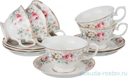 Набор чайных пар 200 мл 6 шт &quot;мадемуазель кики&quot; / 192027