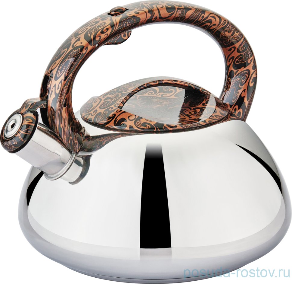 Чайник 3 л со свистком индукционное капсульное дно "Agness /Роспись" / 213804 Чайник 3 л со свистком индукционное капсульное дно "Agness /Роспись" / 213804