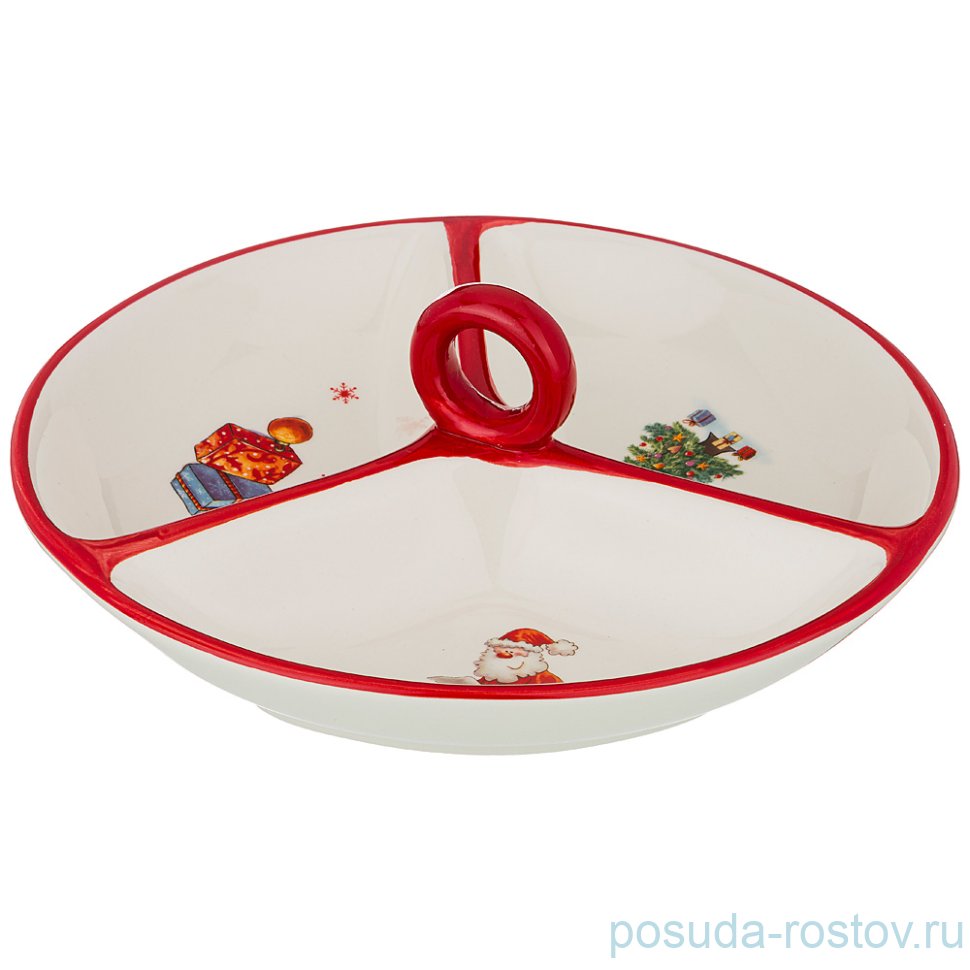 Менажница 22 х 22 х 8 см "С Новым годом!" / 215200