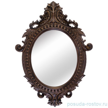 Зеркало настенное 73 х 54 см овальное шоколад &quot;GALAXY&quot; / 172388